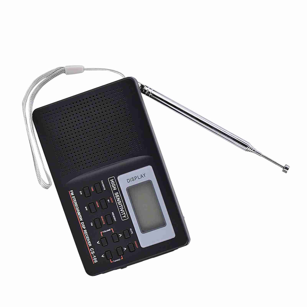 Fm/Am/Sw Reception Radio Clock With Stereo And Memory Functions 8251363009915