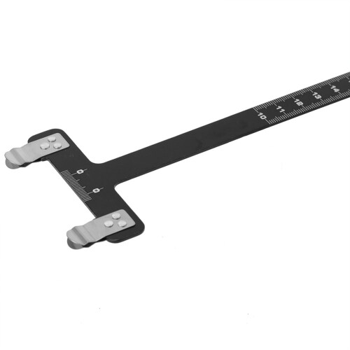 Precision Archery Tool: Stainless Steel Bow T Square Ruler Black 2