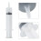 150ml Large Plastic Disposable Hydroponic Nutrient Measuring Syringe 9