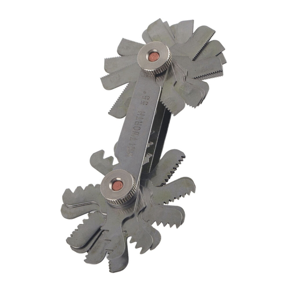 Stainless Steel 52Pcs Thread Gage Metric & Imperial Screw Pitch Testing Tool 4961363012979