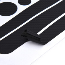 Chainstay Frame Sticker Protector Kit for Bikes, Carbon 3D Texture, Assorted Shapes