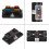 4 Way Blade Fuse Box with LED Indicator, 30A, Black, 32V DC 16