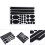 Chainstay Frame Sticker Protector Kit for Bikes, Carbon 3D Texture, Assorted Shapes 5