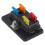4 Way Blade Fuse Box with LED Indicator, 30A, Black, 32V DC 2