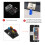 4 Way Blade Fuse Box with LED Indicator, 30A, Black, 32V DC 13
