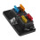 4 Way Blade Fuse Box with LED Indicator, 30A, Black, 32V DC 4