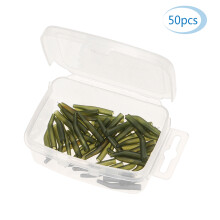 50Pcs Carp Hair Rig Aligners - Soft Sleeves for Anti-Tangle Fishing