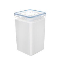 Eleganta köksartiklar, genomskinlig plast, utrymmeseffektiv design, svartblå, 18,5 x 18,5 x 28,7 cm, lufttät matförvaring (1)