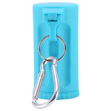 Blue Silicone Travel Car Ashtray with Cup Holder for Cigarette Use