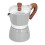 Μηχανή εσπρέσο Moka Pot ιταλικού τύπου, καφετιέρα αλουμινίου, εστία εσπρέσο, λαβή 4