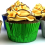 Festlige mini-folieforme til cupcakes, matkvalitetspapir, engangsforme til cupcakes for fest og mer, sølvformede bakeformer til 4