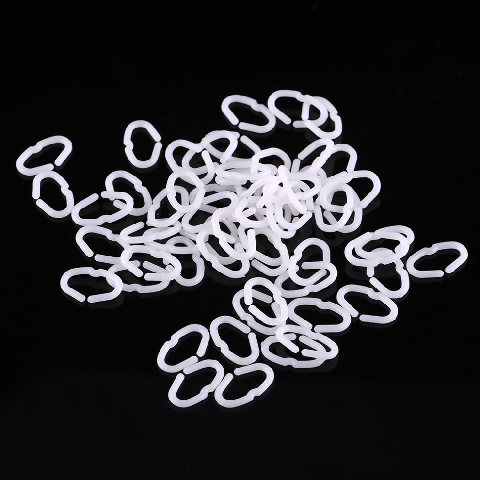 50 Pcs Chicken Beak Rings - Medium Reusable Anti-Pecking Set 9381363017807