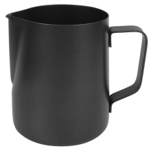 Jarra de espuma de leite reutilizável com superfície lisa para café, 600 cc