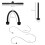 SPORTNOW Cable Pulley System, Lat Pull Down System with DIY Loading Weight Pin 19