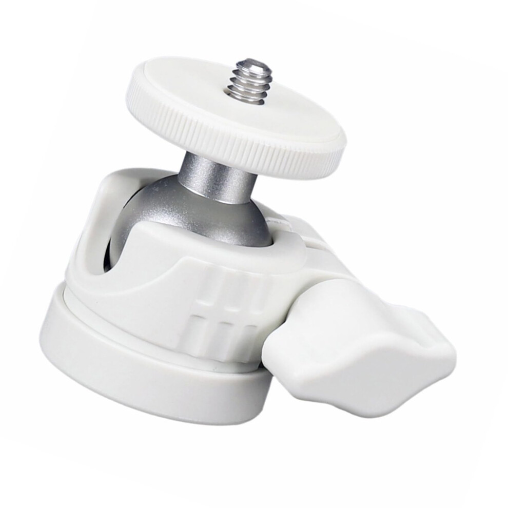 Professional Ballhead Tripod Attachment 360 Degree Rotation 1/420 Screw Hole Nonslip Cushioning For Dslr Cameras White 9105992244034
