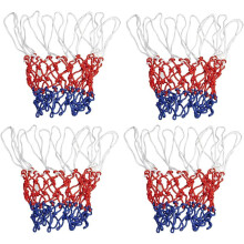 Basketball Net 4Pack HeavyDuty Nylon TriColor Net For Standard Indoor Or Outdoor Rim