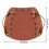 Shooting Archery Leather Arm Guard, Adjustable, Light Brown 21*18.5cm 2