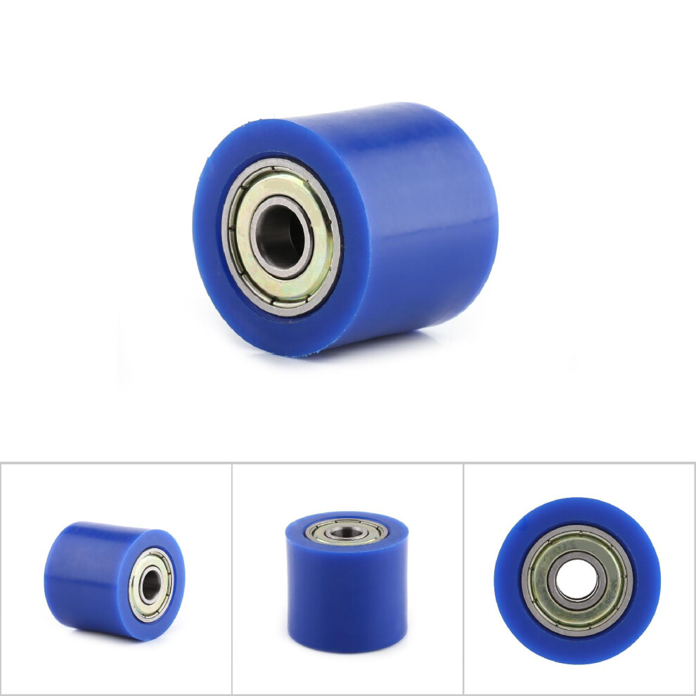 8Mm Drive Chain Pulley Roller Tensioner Wheel For Motorbikes Atv Color Blue 9351363020077