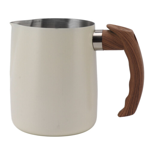 Home Barista Essentials, Κανάτα αφρού γάλακτος από ανοξείδωτο ατσάλι με άνετη λαβή,