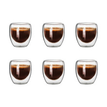 Elegante Kaffeetassen, doppelwandige Gläser mit Thermoisolierung, preisgekröntes, stilvolles Design für Ihren morgendlichen Espresso