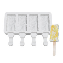 Forme reutilizabile pentru înghețată, înghețată din silicon antiaderentă pentru deserturi creative de casă ale copiilor, ușor de eliberat