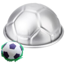 Forma de tort 3D cu minge de fotbal, tavă de copt cu eficiență ridicată a transferului de căldură, cu suprafață antiaderentă, design ușor