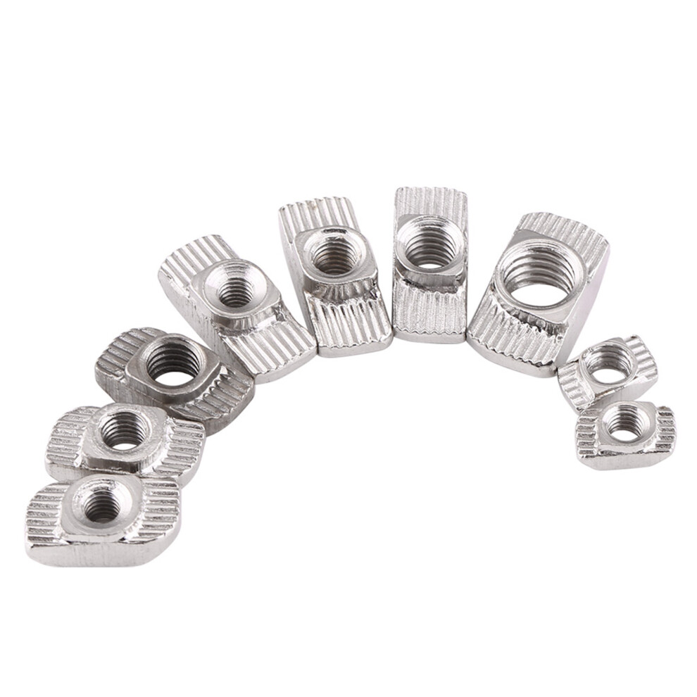 Eu40 M619.58 Nickel Plated T Slot Hammer Head Nuts 50Pcs 9321363020483