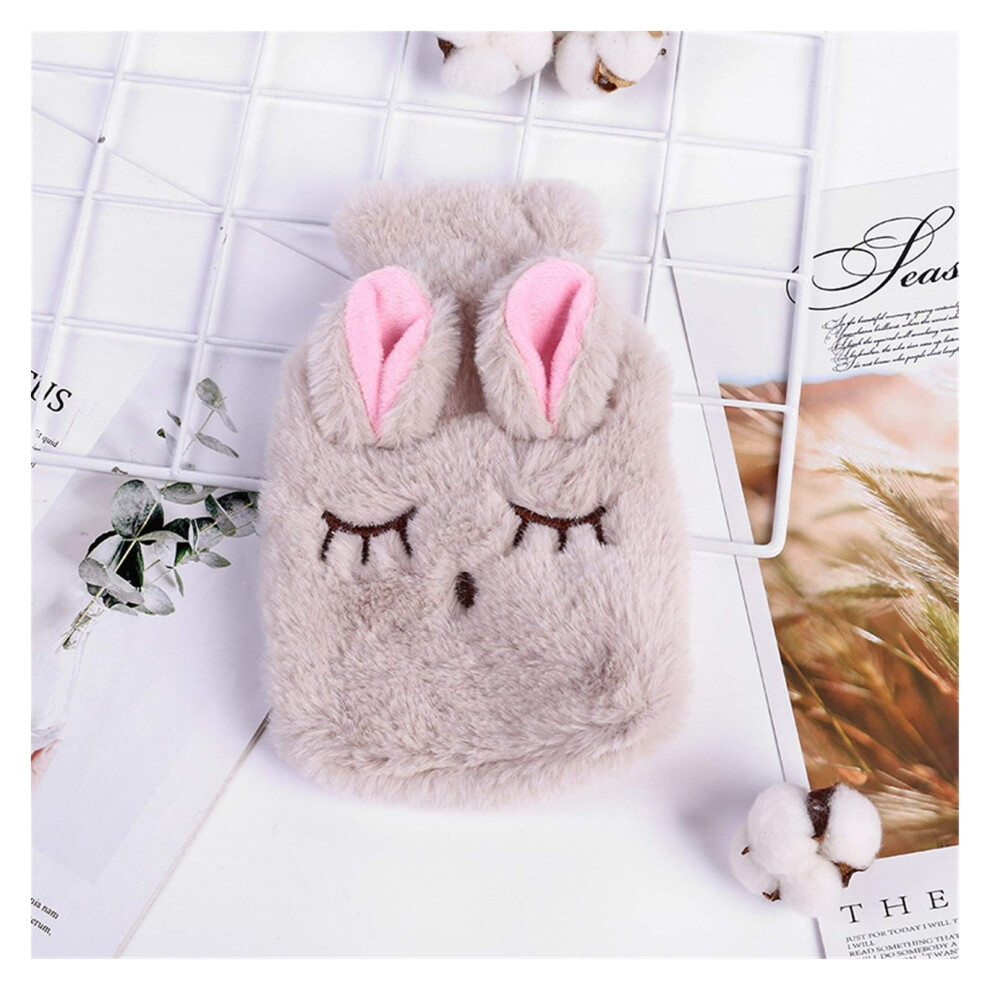 Hot Water Bottle TwoPack With Knitted Soft Cozy Cover Reusable Heat Therapy Bottle For Pain Relief And Hand Warmer