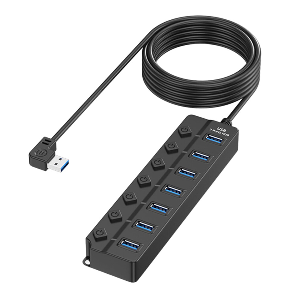 7Port Usb 2.0 Hubs Usb Splitter With Independent Control Switches 7Port Usb 2.0 Hub For Multiport Extension 9105992244539