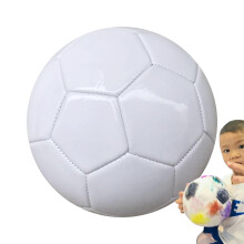 White Soccer Ball 3/4/5 Autograph Football Ball EVA Foam Plain Signing Ball 18cm Commemorative Trophy Birthday Party
