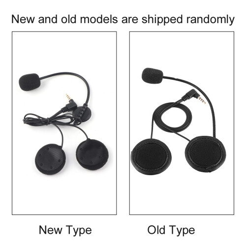 Bluetooth-Helm-Intercom-Headset für V4/V6 Motorrad Schwarz 2