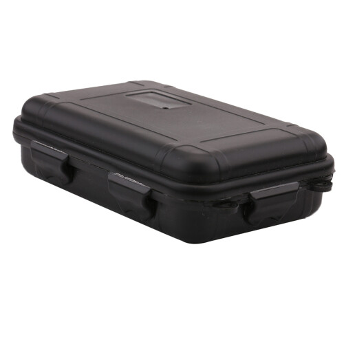 Waterproof Black L Storage Box with Shockproof Interior and Seal