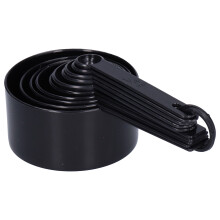 Enkel Bakning Buddy, Matgodkänd Plastmätkoppar och Skedar Set, Unik Design Med Släta Kanter Och Frostad Yta För En Touch Av Stil, D