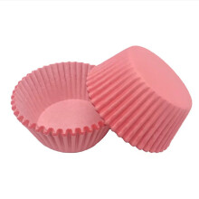 Elegante Backförmchen, folienbeschichtete Metallic-Papierförmchen für professionelle Ergebnisse in Ihrer heimischen Küche (Rosa, 100 Stück)