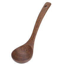 Umweltfreundliche Holzlöffel aus Teakholz, antihaftbeschichtet, ideal für heiße Suppen, Kaffee und zum Umrühren, leicht zu reinigen und