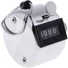 Clicker multifunzione, contatore meccanico, custodia in metallo resistente, display a quattro cifre, design ecologico, portatile, contatore con