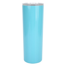 Bicchiere termico sottovuoto in acciaio inox, sottile, per caffè e tè, con design a doppia parete, riutilizzabile, ecologico, con coperchio e