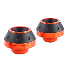 CNC Precision Aluminum Fork Sliders Orange - Motorbike Protection