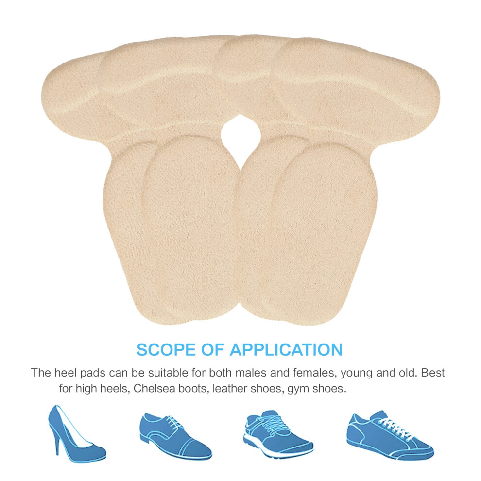 Fashion Heel Pads Grips for High Heels Anti-Blister Cushioned Insoles 2 Pairs