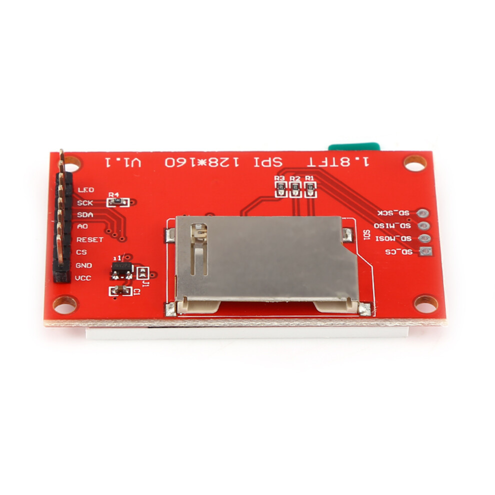 St7735 1.8" 128X160 Tft Display Module W/ Spi & Sd Card Slot 8781363031109