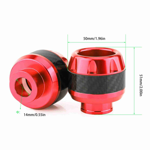 Carbon Fiber Motorcycle Fork Sliders - Durable Crash Protection Pair UK 1