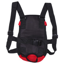 Red L langlebige Mesh-Hundetragetasche, Rückenlänge 35-40 cm