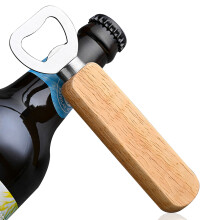 Ouvre-bouteille créatif en bois, noyau en alliage, idéal pour des cadeaux personnalisés et polyvalents, facile à utiliser à la maison, en