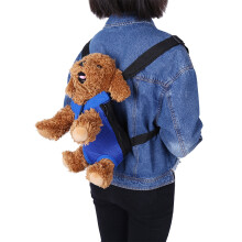Haustier-Reisetasche Rucksack Klein S Robust Dunkelblau Vorder- und Brusttasche Tragetasche
