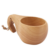 Campingbecher im japanischen Stil, Servierschalen aus umweltfreundlichem Holz, rustikales Esszubehör für draußen, handgefertigte Holzschalen,