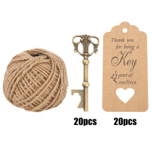 Antik nyckelöppnare för vintage rustikt bröllop, retro nyckelöppnare tillverkade av kvalitetsmaterial, perfekt för möhippa, bröllopsfest