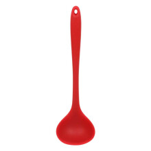 Cucharón de sopa de silicona sin BPA, cuchara de servir con mango largo y cómodo para uso en la cocina, utensilio antiadherente y resistente al