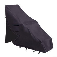 Outdoor Pool Lift Cover, Heavy Duty Waterproof, Adjustable Strap, 49x20x36 Inch, Black, For Pool Lift Chairs
