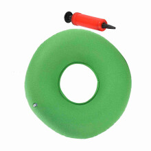 Aufblasbare runde Hüftstütz-Sitzkissen mit Pumpe - Grün, 34 cm