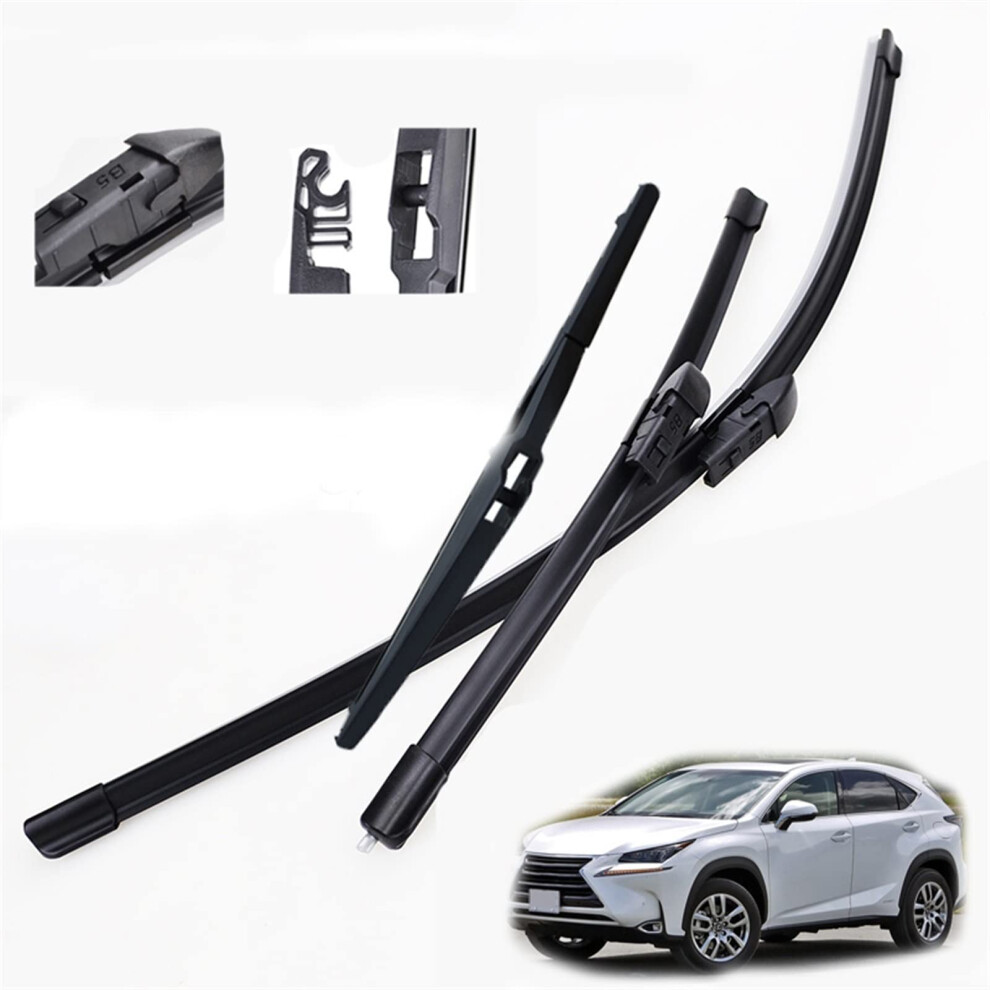Front & Rear Wiper Blades Set For Lexus Nx (Nx200 Nx200t Nx300h) 20142019 26/16/12 Inch Windshield Wiper Replacement 9067246927745